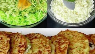 Cheesy Zucchini Pancake Pockets (Soft & Crispy)