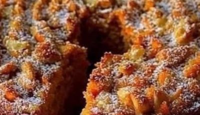 🥕 Sugar Free, Flourless Carrot, Apple, and Oatmeal Cake 🍎