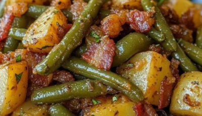 Country Ranch Green Beans and Potatoes with Bacon
